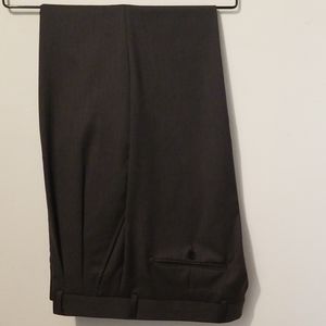 Men's wool dress slacks, dark grey, 36x30